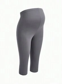 Modmama Maternity Casual Adjustable Waist Capri Leggings