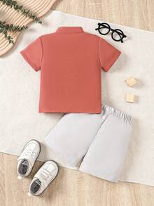 Baby Boys' Summer Gentleman Formal Suit Shorts Set