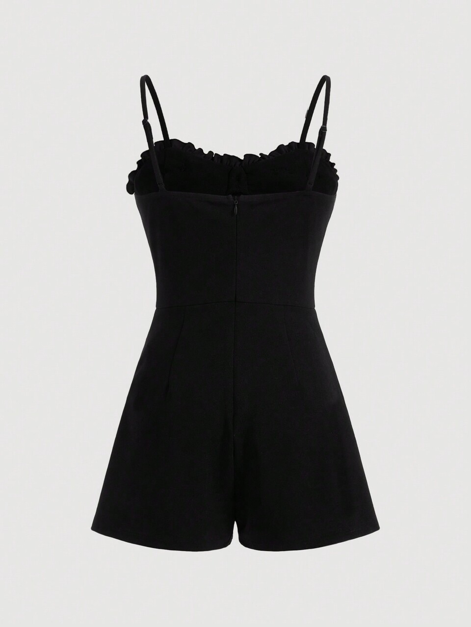 Shell Cup Diamante Buckle Strap Romper