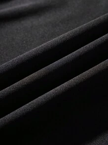 Teen Boy's Casual Character & Letter Print Short Sleeve Hooded T-Shirt And Shorts 2pcs Set For Summer - Black - View 4