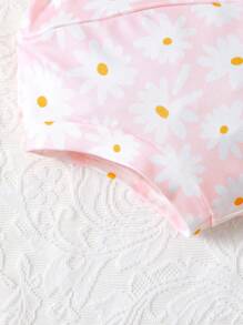 Baby Girl Summer Fashionable Jacquard Printed Shorts - Multicolor - View 8