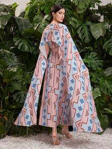 Al Najma Women's Turkish Kaftan & Arab Elegant Traditional Dress - Pink - View 7