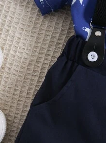 Áo vest thể thao ngắn tay in ngày trẻ em Quần short áo vest + Quần vest thể thao Bộ đồ quý ông - Nhiều màu - Xem 7