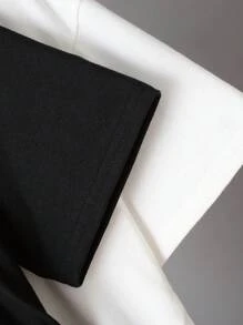 少年男孩休閑印花寬鬆短袖圓領上衣,兩種顏色,搭配針織長褲裝 - 彩色 - 查看 5