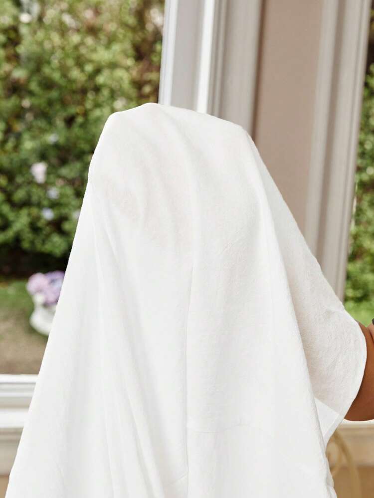 Maternity Off-Shoulder Ruffled Edged Dress With Dual Pockets For Summer Vacations