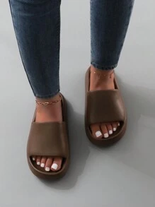 Stilvolle, farbenfrohe, einfache Hausschuhe mit dicker rutschfester Sohle für alle Jahreszeiten, für Zuhause, Lässig, Strand und Badezimmer, für Männer & Frauen