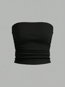 SHEIN EZwear Top De Mujer Tubular De Punto Multicolor - azul real - Ver 9