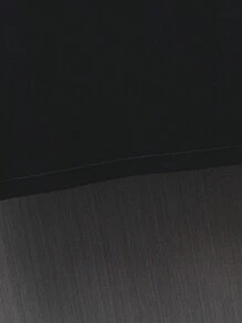 Manfinity LEGND Men Slogan Graphic Drop Shoulder Tee - Black - View 3