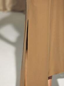 KES Vestido midi de princesa sin mangas color caqui, vestido elegante de verano para vacaciones, fiestas, cumpleaños, festivales, boda, baile de graduación