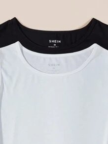 INAWLY Women's Solid Color Slim Fit Round Neck Tank Top For Summer - Multicolor - View 4