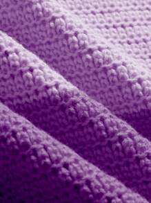 EgrlEra 夏季色塊不對稱披風針織上衣,背心設計和項掛頸 - 紫色 - 查看 4