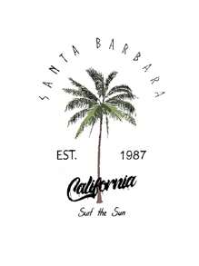 Manfinity RSRT Nam Cây dừa & Lá thư In Áo thun Và Bộ quần short - trắng - Xem 3