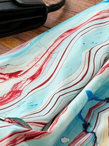 大尺碼扎染圓領襯衫 - 彩色 - 查看 3