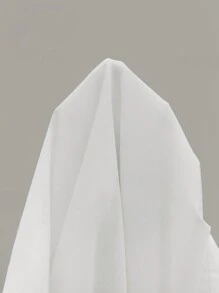 BizChic Women's Casual White V-Neck Rolled Sleeve Loose Fit Summer Blouse - White - View 10