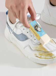 Suricat 1件装 小号白色皮鞋消毒急救绒面革翻盖清洁橡皮擦 - 白色 - 查看 3