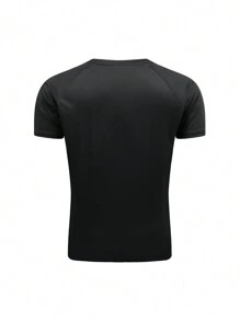 Gym Rark Camiseta deportiva de manga corta con manga raglán elástica y transpirable con estampado, tipo novio, para hacer ejercicio - Multicolor - Ver 2