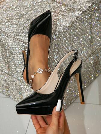 Höst/vinter 2025 Dammode Högklackade Spetsiga Stilettklackar Pumps Finskor, Sexiga & Eleganta För Kontorskläder, Festkläder