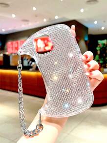 Silver Glitter Phone Case Compatible With IPhone 17 Pro Max, 17 Pro, 16, 16 Plus, 16 Pro Max, 16 Pro, 15, 14, 13, 12, 11, 15 Plus, 13 Pro, 12 Pro Max, 17 - Silver - View 4