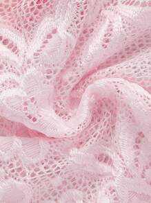 ROMWE Kawaii Sexy Lace Halter Plus Size Women Tank Top - Mauve Purple - View 3