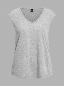 SHEIN LUNE 3入組簡約休閒V領背心，適用於夏季 - 彩色 - 查看 10