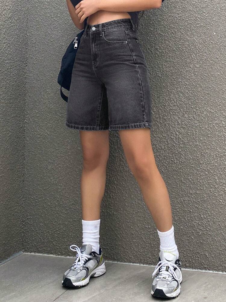 Women's Bermuda Casual Denim Shorts With Pockets Jorts