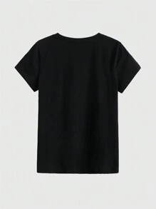 GATCHIPON Anime Cartoon Figure Graphic Tee - Black - View 2