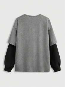 IamYouth Goth 2 In 1 Skull Graphic Tee - Grey - View 2