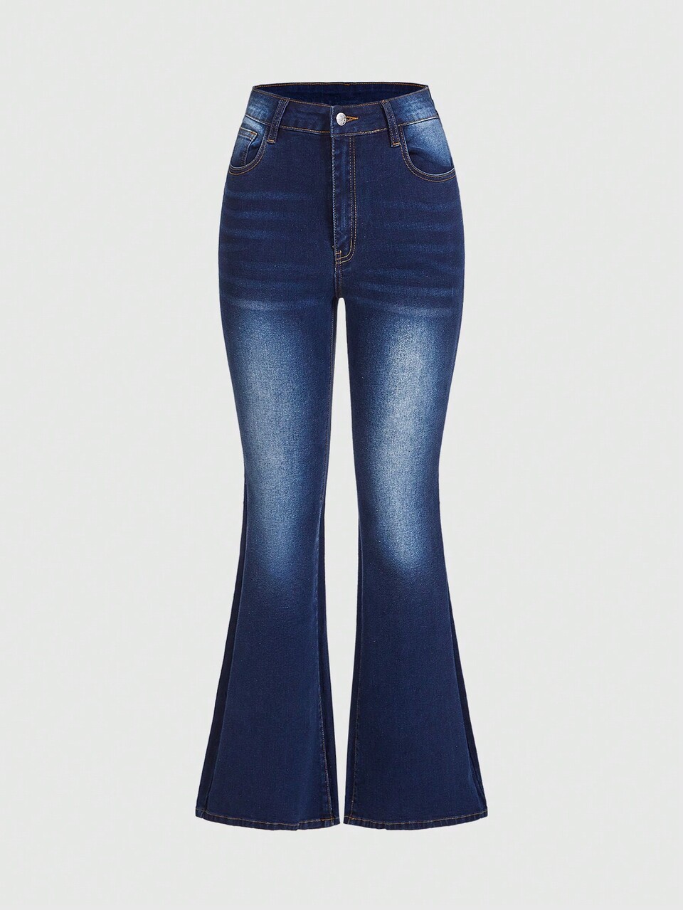 Women's Rhinestone Decor Flare Jeans
