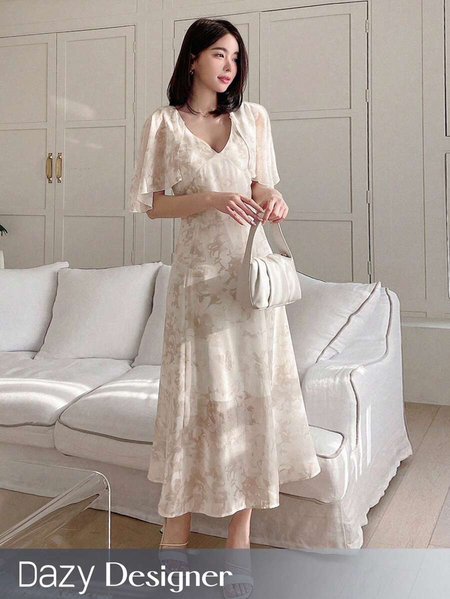 Dazy Designer Đầm nữ thanh lịch in họa tiết, đầm nữ thường ngày, đầm dạ hội, đầm maxi lễ Phục sinh. - Nhiều màu - Xem 1