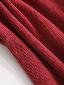 DAZY Women's Summer Round Neck Slim Fit Hollow Out Back Cross Strap Tank Top - Red - View 8