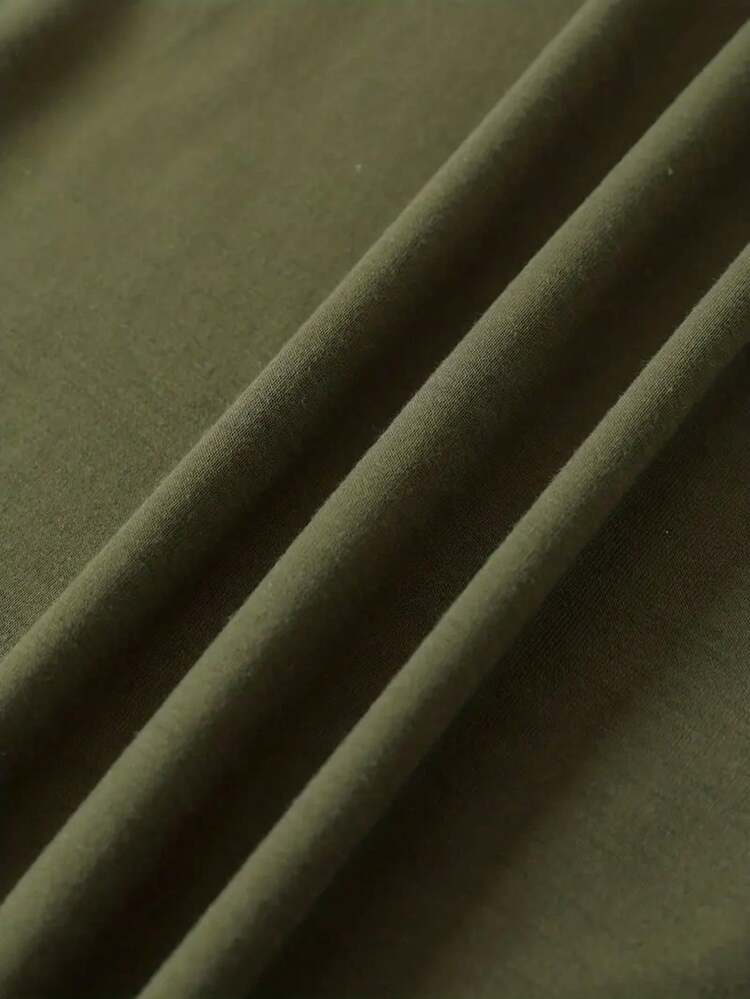 INAWLY 女士時尚彩虹條紋無袖連衣裙 - 綠色 - 查看 4