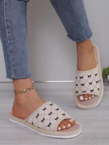 Fall/Winter Fabric Slippers For Women, Anti-Slip Soft Bottom Indoor House Slippers For Home Use, All Season, Summer,Furry Shoes