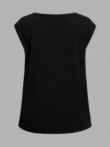 SHEIN LUNE 3入組簡約休閒V領背心，適用於夏季 - 彩色 - 查看 4