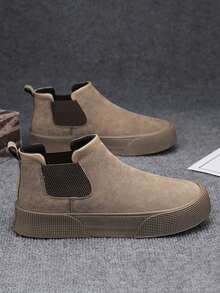 Nam Mid-top Giải trí Ngoài trời Giày ống , Da lộn Không thấm nước Chất liệu , Giày lười & Nhẹ , Bên trong Tăng cao Thiết kế , Giải trí Phong cách - màu nâu - Xem 4