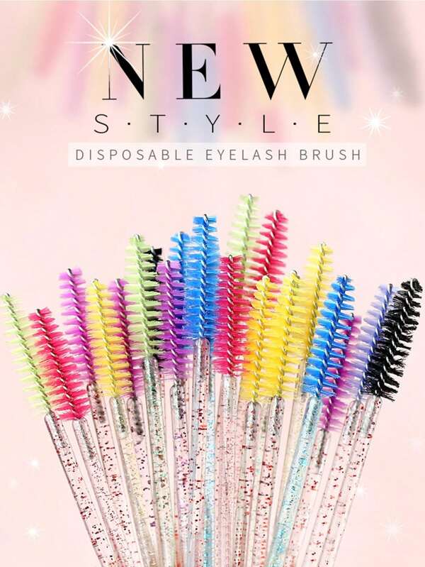 50pcs Disposable Eyelash Brush Set