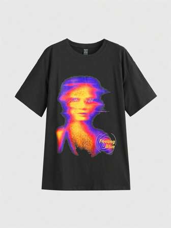 Dr Speakup Maglietta lettere con stampa figura