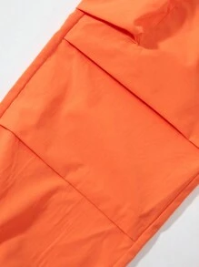 SHEIN Explorewe 青少女短袖印花上衣加實色貨物褲2件套裝，春夏季