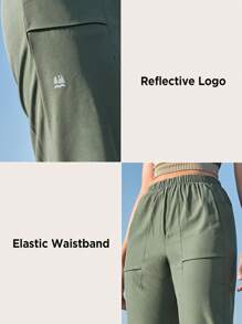 In My Nature Women's Lightweight & Comfortable Pants Suitable For Outdoor Hiking, Urban Commuting, Workout And Casual Occasions - Dark Green - View 7