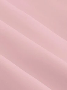 SHEIN MOD Đầm mùa hè thường ngày có cổ xếp nếp cỡ lớn - Hồng - Xem 4