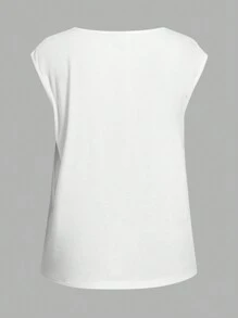 SHEIN LUNE 3入組簡約休閒V領背心，適用於夏季 - 彩色 - 查看 6