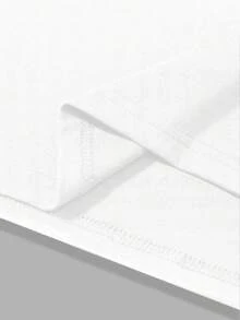 Manfinity RSRT Nam Cây dừa & Lá thư In Áo thun Và Bộ quần short - trắng - Xem 5