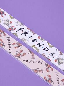 FRIENDS X SHEIN Portable Nail File Set, 4pcs/Pack,Gifts - Multicolor - View 4