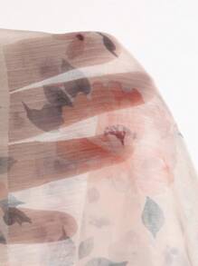 Dazy Designer Mùa hè giản dị Hoa In Cổ chữ V Váy bodycon - trái cam - Xem 7