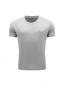 Gym Rark Camiseta deportiva de manga corta con manga raglán elástica y transpirable con estampado, tipo novio, para hacer ejercicio - Multicolor - Ver 4