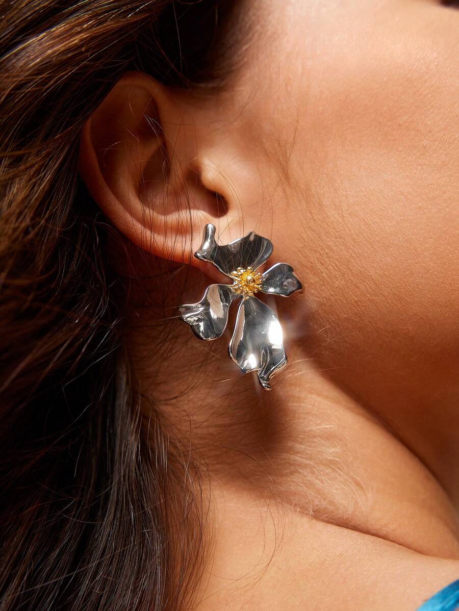 SHEIN Belle Fashionable Bowknot Dangle Earrings