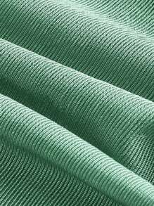 SHEIN MOD Solid Ruched Halter Bodycon Summer Top - Mint Blue - View 3