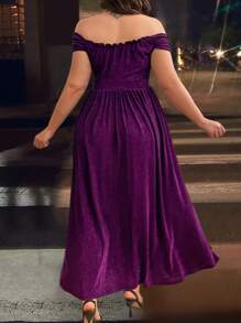 SHEIN Belle Kleid Mit Hohem Seitenschlitz In Großen Größen