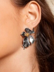 SHEIN Belle Fashionable Bowknot Dangle Earrings