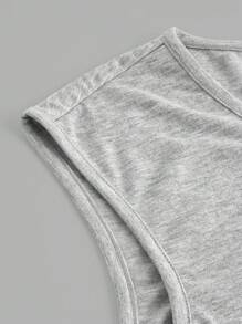 SHEIN LUNE 3入組簡約休閒V領背心，適用於夏季 - 彩色 - 查看 7