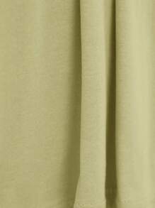 SHEIN Cottnline Men Letter Graphic Tee - Beige - View 5